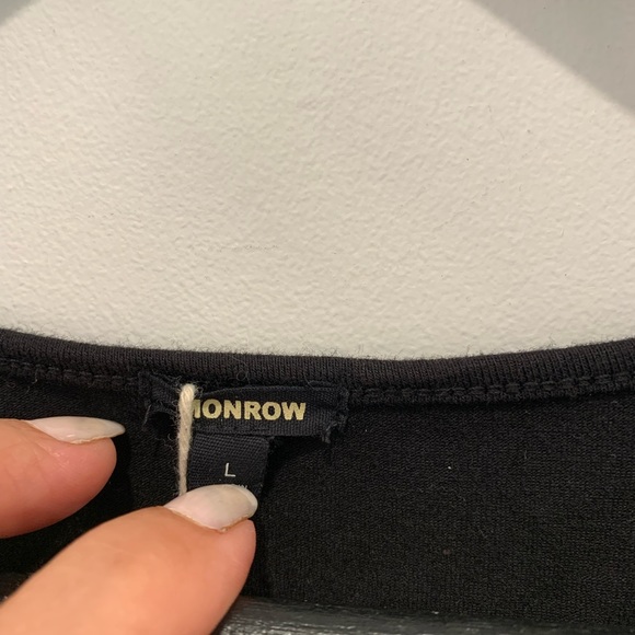 NWT Monrow black cotton sleeveless maxi dress. Size Large - Picture 4 of 4